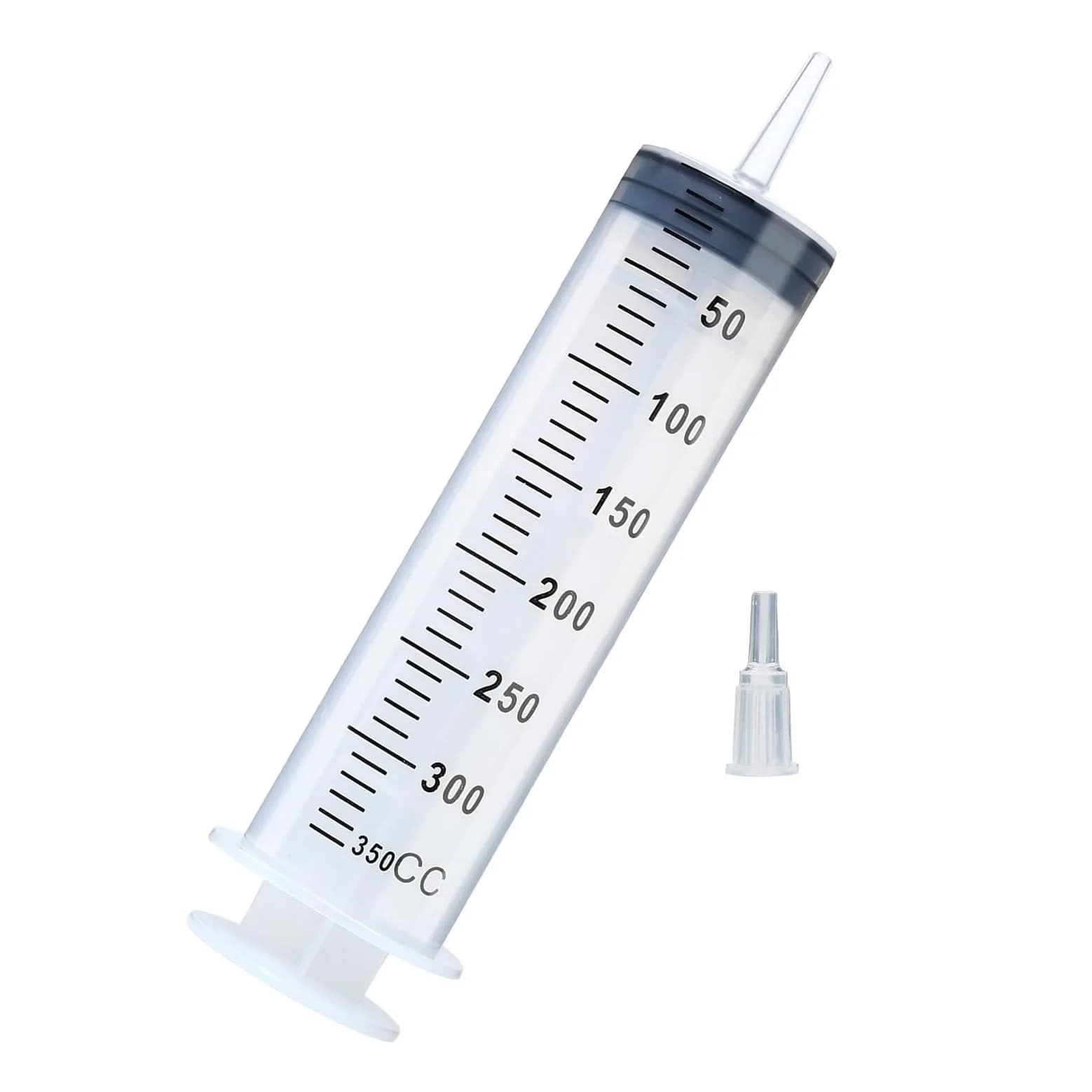 A AKRAF 300ml Large Plastic Syringe with Tip Adapter | Sterile, Individually Sealed for Precise Dispensing - main product image