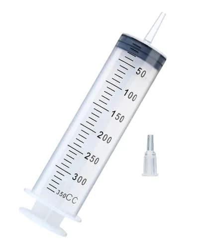 A AKRAF 300ml Large Plastic Syringe with Tip Adapter | Sterile, Individually Sealed for Precise Dispensing thumbnail 1
