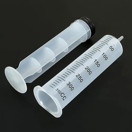 A AKRAF 300ml Large Plastic Syringe with Tip Adapter | Sterile, Individually Sealed for Precise Dispensing thumbnail 2