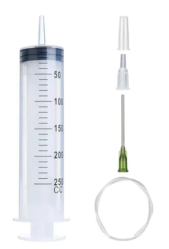 A AKRAF 250ml Extra Large Syringe with Tube and Needle | Industrial Use Only thumbnail 1