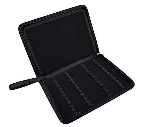 erofa 48 Fountain Pen Case PU Leather, Rollerball Pen Display Holder Bag 33cm (12.99in) | Organizes 48 Pens Securely thumbnail 3