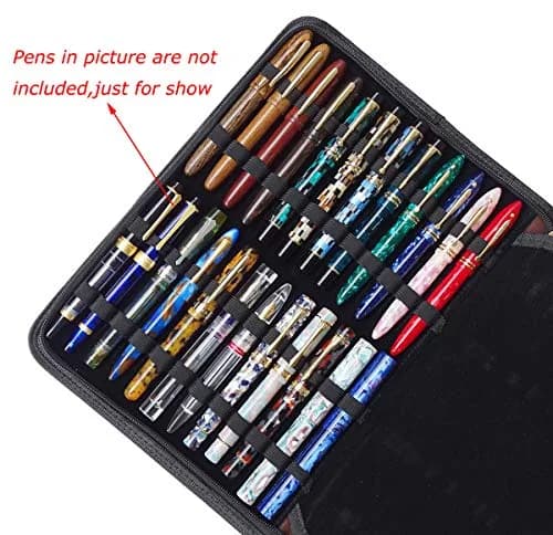 erofa 48 Fountain Pen Case, Rollerball Pen Holder Bag Pouch 33cm (12.99in) | Organizes Pens for Students & Professionals thumbnail 7