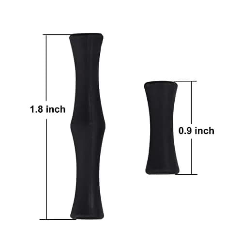 EOUS Black Archery Recurve Bow Finger Guards with Nocking Points | 0.9 inch (1 Finger) & 1.8 inch (2 Finger) - view 2