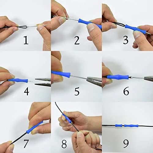 EOUS Black Archery Recurve Bow Finger Guards with Nocking Points | 0.9 inch (1 Finger) & 1.8 inch (2 Finger) - view 5