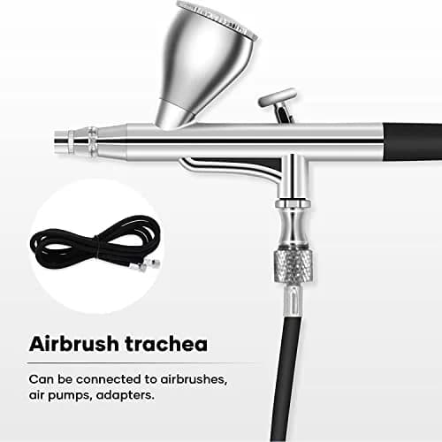 JOYABEST 6ft (1.8m) Braided Airbrush Hose Kit with 3 Adapters | Universal 1/8" BSP Connections & NPT/Badger/Paasche Conversion thumbnail 5
