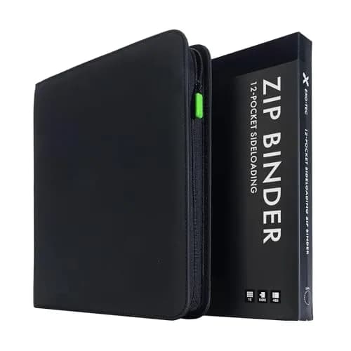 Vault X 12 Pocket Zip Trading Card Binder 480 Cards Exo-Tec Black | Holds 480 Cards thumbnail 1