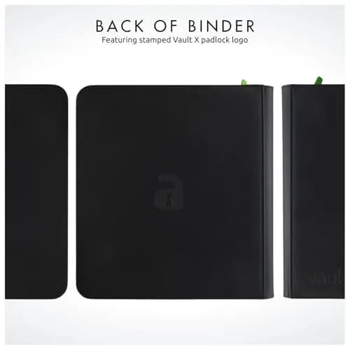 Vault X 12 Pocket Zip Trading Card Binder 480 Cards Exo-Tec Black | Holds 480 Cards thumbnail 8