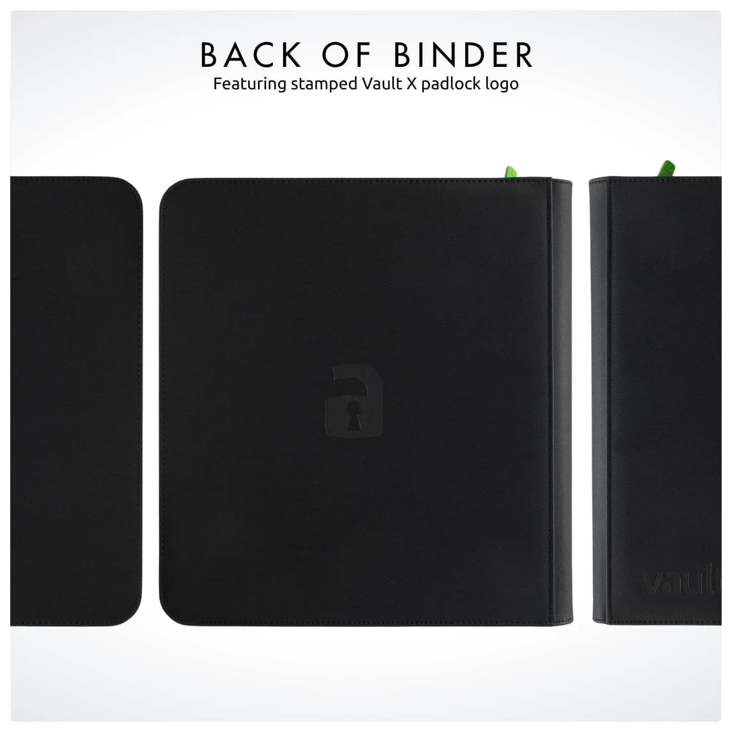 Vault X 12 Pocket Zip Trading Card Binder 480 Cards Exo-Tec Black | Holds 480 Cards - view 8