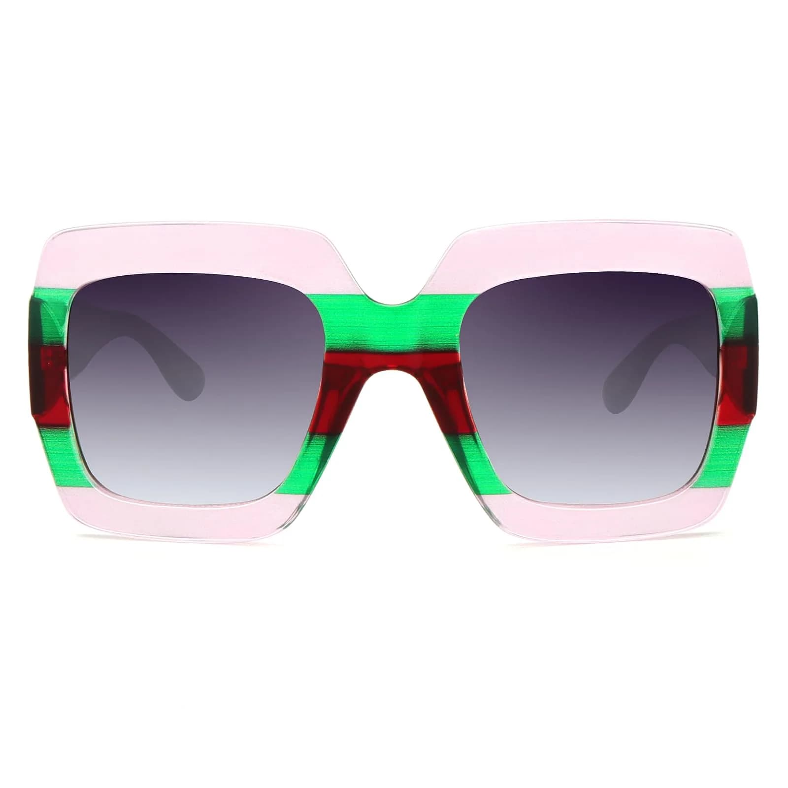 STORYCOAST Oversized Square Sunglasses for Women - UV400 Big Frame Lightweight Shades, Retro Wide Frame for Beach & Party