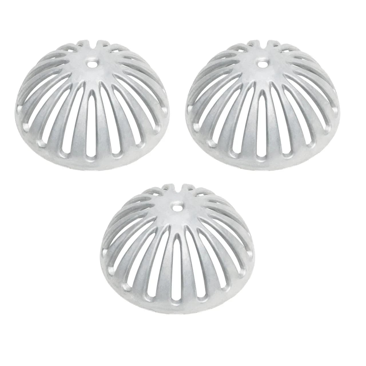 Leyso Heavy Duty Aluminum Dome Floor Drain Cover and Drain Strainer 5-1/4" | Commercial-Grade Outdoor Drain Cover