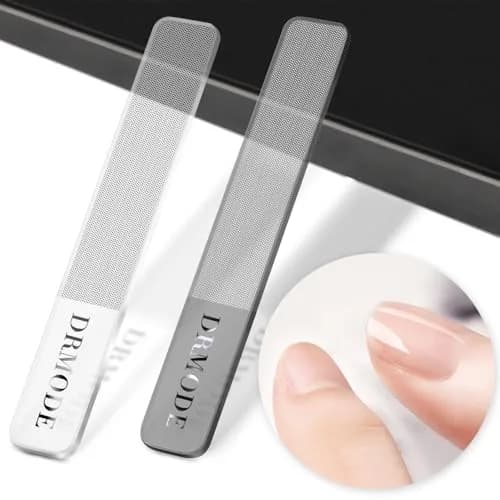 DRMODE Nano Glass Nail File 2PC | Harmless, Reusable & Washable for Natural Nails thumbnail 1