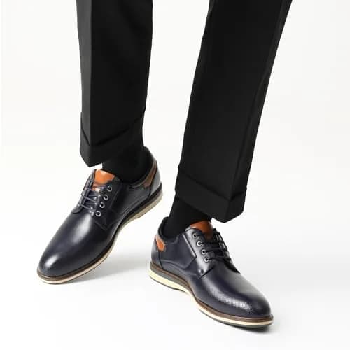 Bruno Marc Men's Casual Dress Business Formal Oxfords,8/Navy,12 | Classic Comfort & Style thumbnail 9