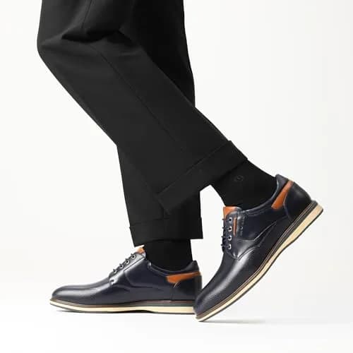 Bruno Marc Men's Casual Dress Business Formal Oxfords,8/Navy,12 | Classic Comfort & Style thumbnail 10