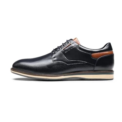 Bruno Marc Men's Casual Dress Business Formal Oxfords,8/Navy,12 | Classic Comfort & Style thumbnail 5