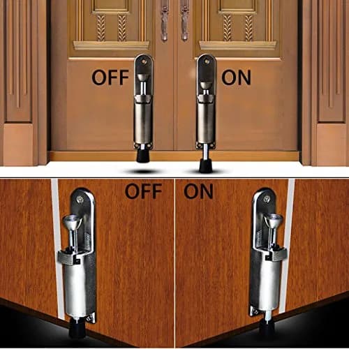 Sumnacon Kickdown Door Stop Silver | Stainless Steel Easy Step Door Stopper with Rubber Foot thumbnail 6