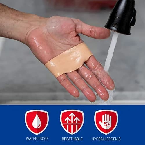 Nexcare Blister Prevention Tape Waterproof Foam 1 In x 5 Yds | Cushions & Protects Skin thumbnail 3