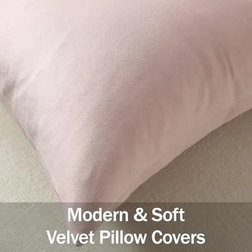 DEZENE Throw Pillow Covers 18x18 | Velvet Square Modern Home Decor (70-120 chars) thumbnail 2