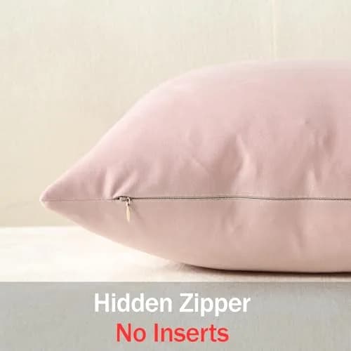 DEZENE Throw Pillow Covers 18x18 | Velvet Square Modern Home Decor (70-120 chars) thumbnail 3