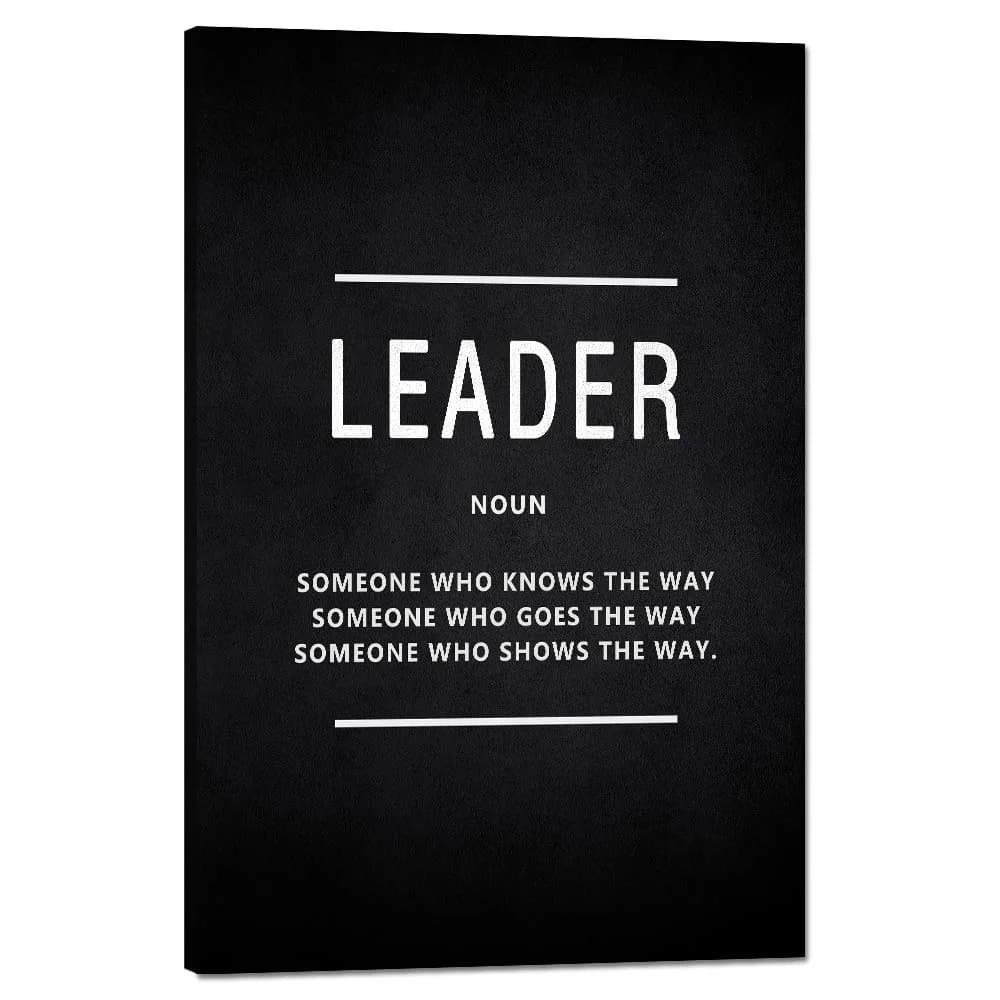 Yatsen Bridge Inspirational Wall Art Leader Noun 24" x 36" | Motivational Canvas Decor for Home & Office — Artwork-08