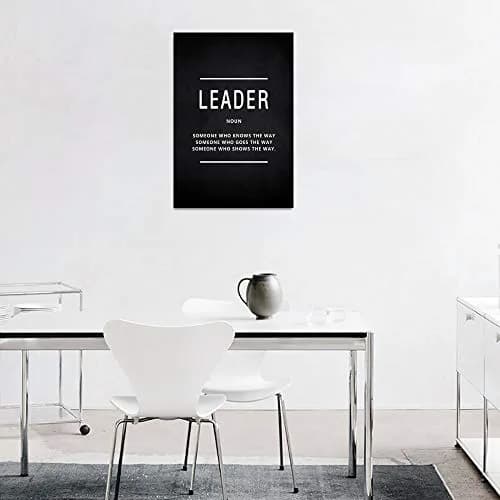 Yatsen Bridge Inspirational Wall Art Leader Noun 24" x 36" | Motivational Canvas Decor for Home & Office thumbnail 3