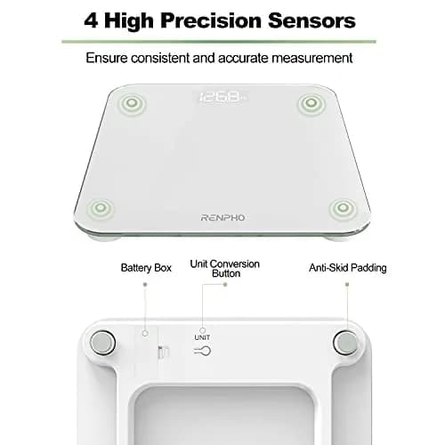 RENPHO Digital Bathroom Scale for Body Weight, 180kg (400lb) | FDA Approved, Accurate Readings thumbnail 4