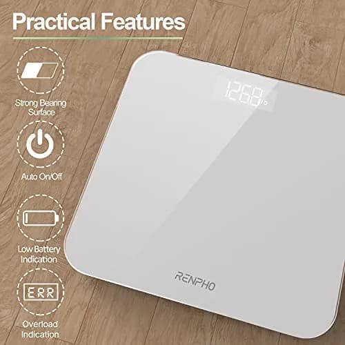 RENPHO Digital Bathroom Scale for Body Weight, 180kg (400lb) | FDA Approved, Accurate Readings thumbnail 2
