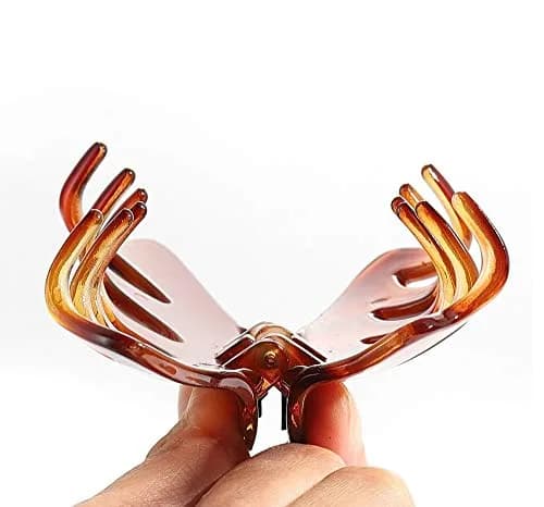 Liasun Hair Claw Clip, Medium Strong Hold, Delicate Design, 1 Count, Wine Red | Suitable for All Hair Types thumbnail 4