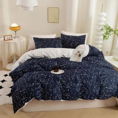 ECOCOTT Queen Duvet Cover Set 100% Cotton | Breathable & Soft Bedding for Sensitive Skin thumbnail 5