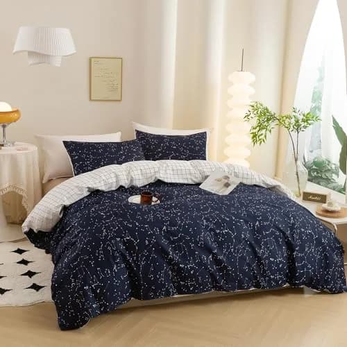 ECOCOTT Queen Duvet Cover Set 100% Cotton | Breathable & Soft Bedding for Sensitive Skin thumbnail 3