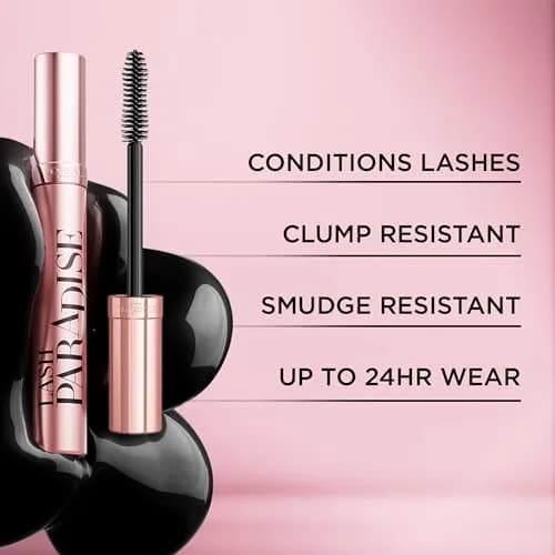 L'Oreal Paris Voluminous Lash Paradise Waterproof Mascara, Black, 0.25 Fl Oz (Pack of 2) | Voluptuous Volume & Intense Length thumbnail 6