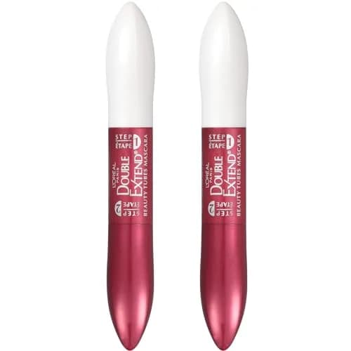 L'Oreal Paris Double Extend Tubing Mascara Black Pack of 2 | Lengthening 2 Step Mascara with Smudgeproof Finish thumbnail 7