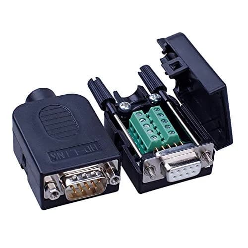 ANMBEST DB9 Solderless RS232 Serial to 9-Pin Male Adapter 2-Pack | Easy Wiring for Industrial Instrumentation thumbnail 5