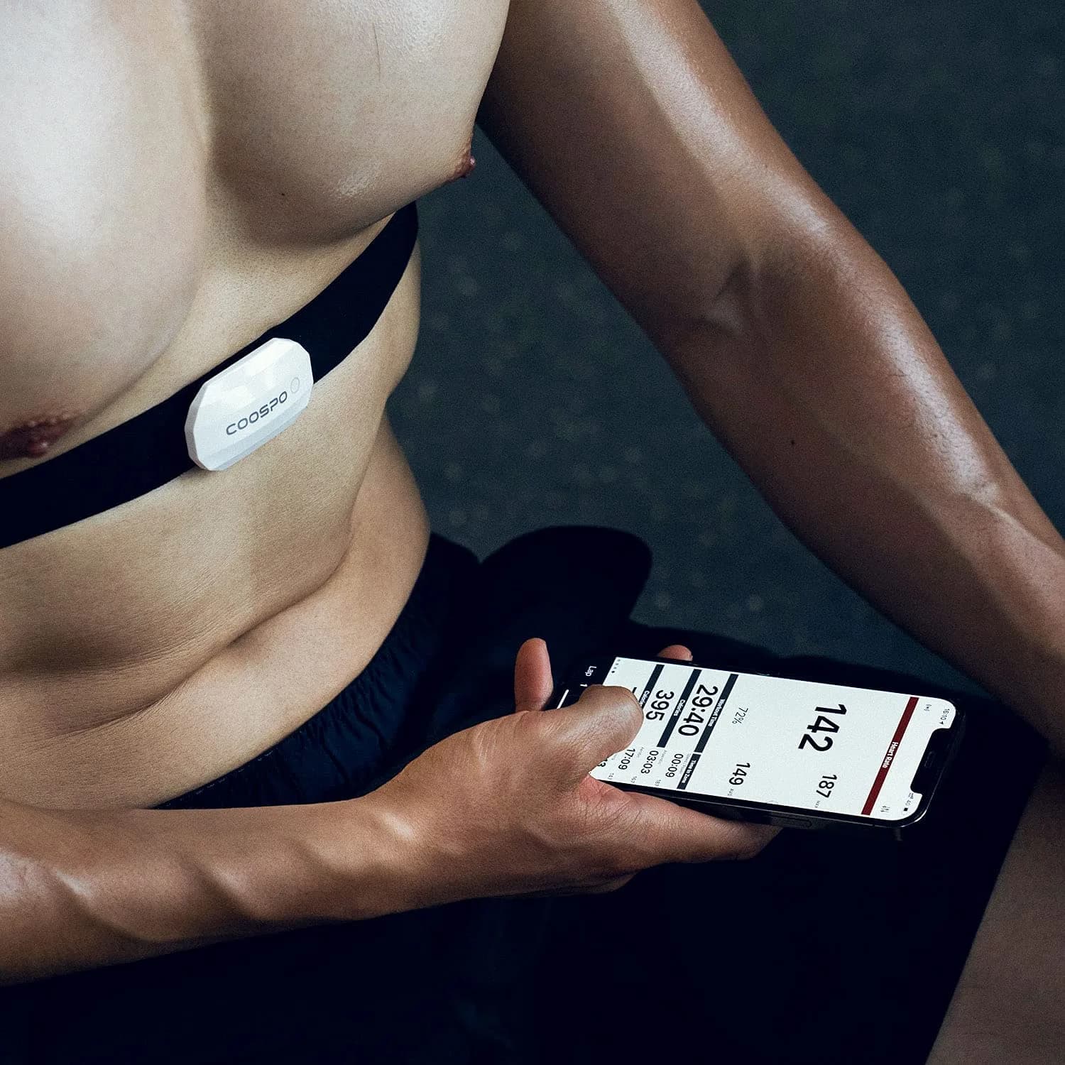 CooSpo H808S Heart Rate Monitor Chest Strap | ANT+ BLE HR Monitor, IP67 Waterproof, 300H Battery Life - view 6