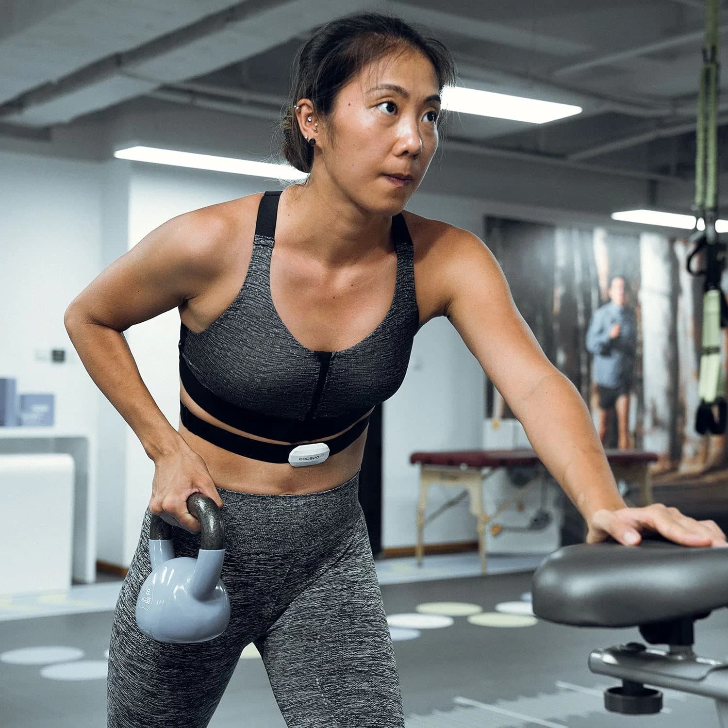 CooSpo H808S Heart Rate Monitor Chest Strap | ANT+ BLE HR Monitor, IP67 Waterproof, 300H Battery Life - view 7