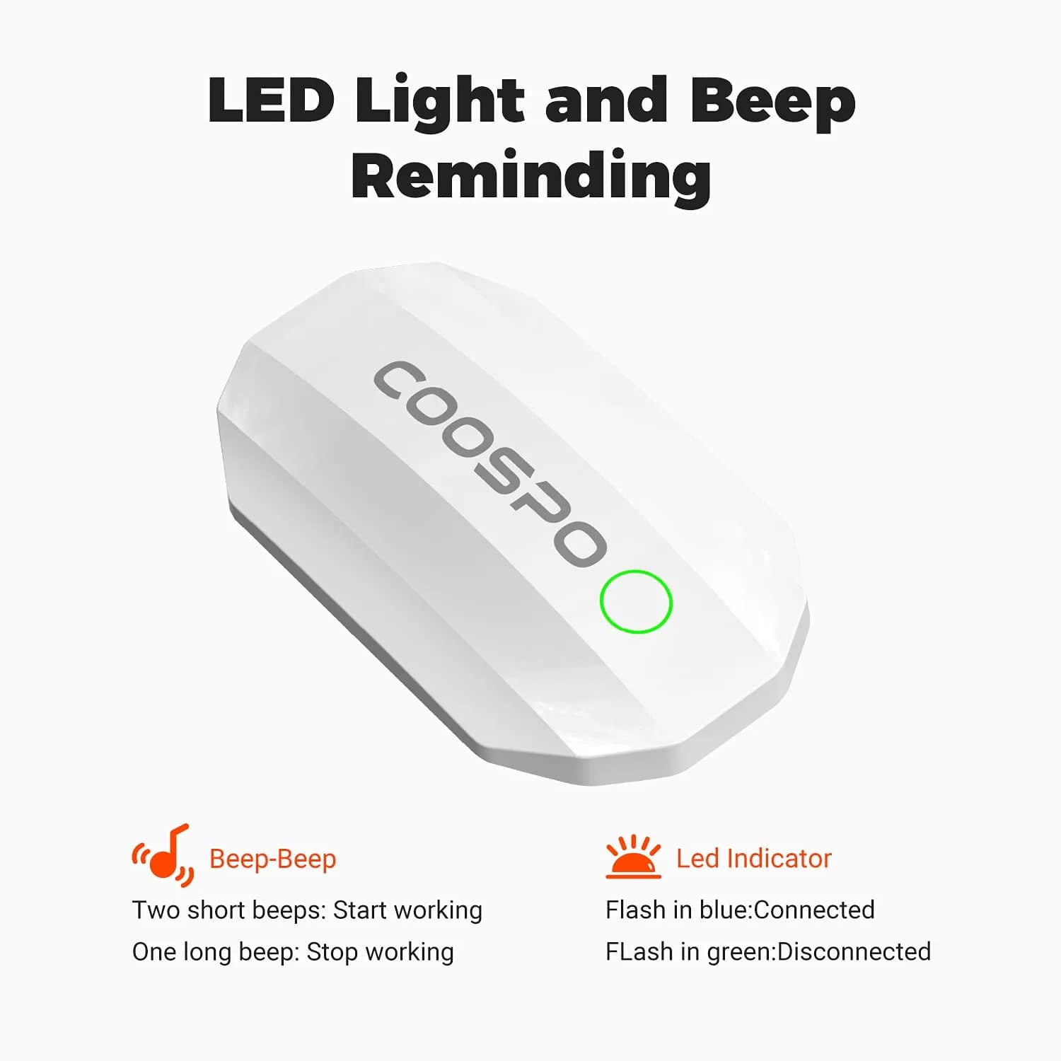CooSpo H808S Heart Rate Monitor Chest Strap | ANT+ BLE HR Monitor, IP67 Waterproof, 300H Battery Life - view 2