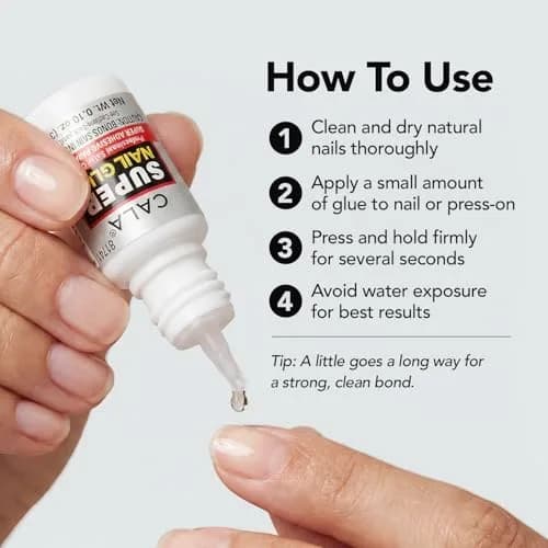 CALA Super Nail Glue Professional Quick Dry Adhesive 4 x 0.10 Fl Oz (0.4 Fl Oz Total) | Salon Quality Strong Hold for Natural Nail Repair thumbnail 3