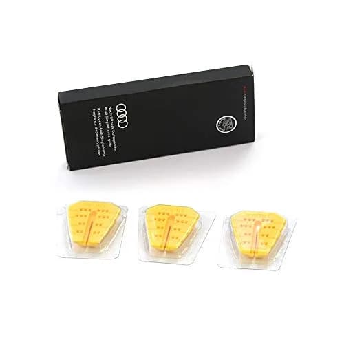 Audi 81A087009B Refill Pack Single Frame Fragrance Diffuser Yellow Invigorating | Refreshing Lemon & Ginger Scent, 0.23 Fl Oz (Pack of 3) thumbnail 1