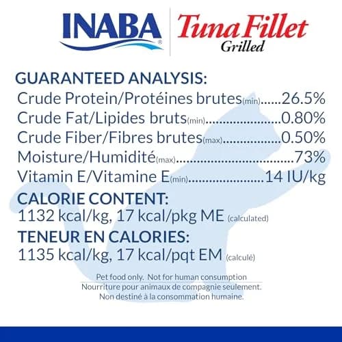 INABA Grilled Fillets Cat Treats, Extra Tender Tuna in Tuna Broth, 6ct | Moist, Flaky, Hand-Feed Friendly thumbnail 4