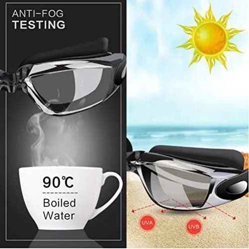 Emoly Swim Goggles No Leaking Anti Fog UV Protection for Adults & Kids | Comfortable Fit & Clear Vision thumbnail 5