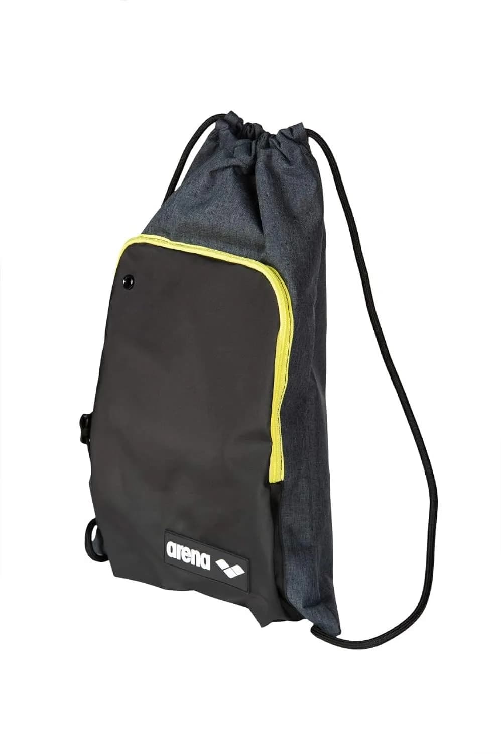 ARENA Team Sack Drawstring Swim Bag, Grey Melange | Water-Resistant & Backpack-Convertible — Grey Melange