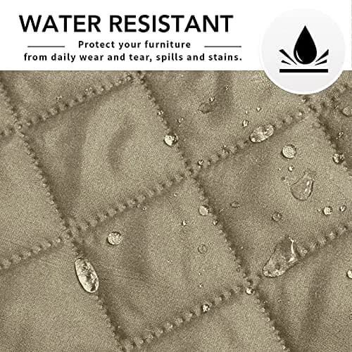 Easy-Going Reversible L-Shape Sectional Couch Cover, Large, Beige/Beige | Water-Resistant, Pet & Kids Friendly thumbnail 5
