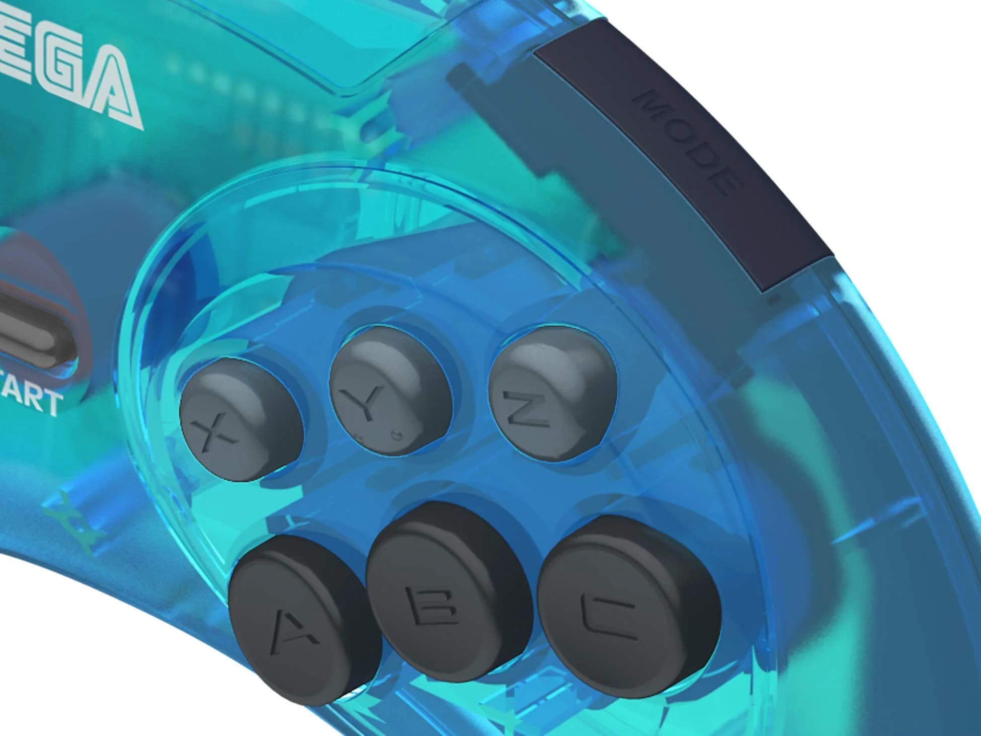 Retro-Bit Official Sega Genesis USB Controller 6-Button Arcade Pad for PC, Mac, Switch, PS3 | 290g (0.64lb) - view 4