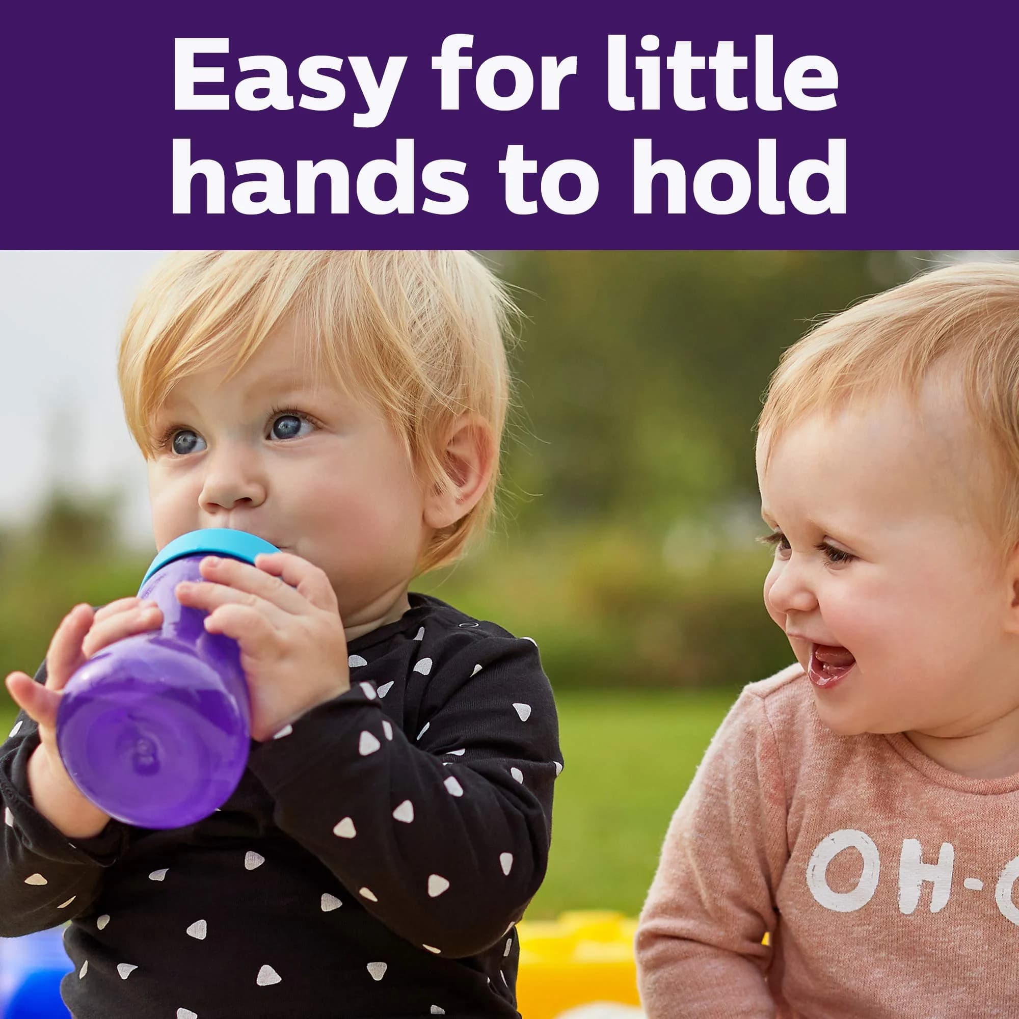 Philips Avent My Grippy Spout Sippy Cup, Soft Spout, 296ml (10 oz), 2-Pack | BPA-Free, Leak-Proof Toddler Cup - view 3