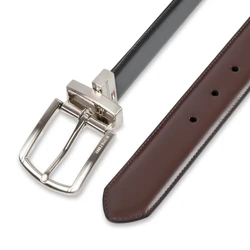 Tommy Hilfiger Men's Reversible Leather Belt XL (42-44) | Classic Black/Brown Casual Accessory thumbnail 5