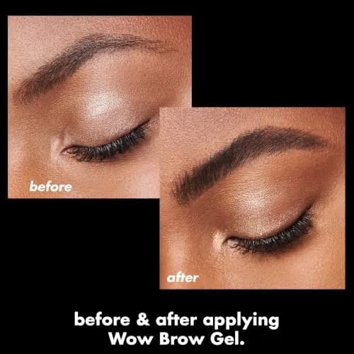 e.l.f. Wow Brow Gel, Deep Brown | Volumizing Wax-Gel Hybrid Locks Brows thumbnail 4