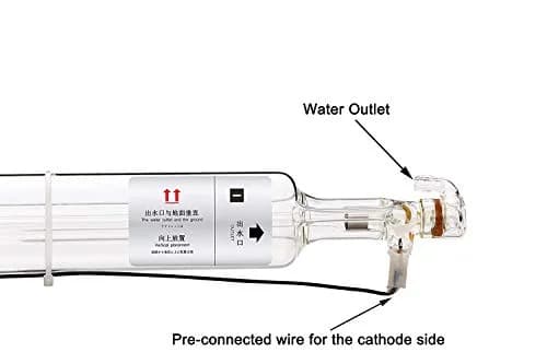 TEN-HIGH 20W CO2 Laser Tube 520mm Length, 50mm Dia for Engraving & Cutting | Well-grounded, Long Life thumbnail 3