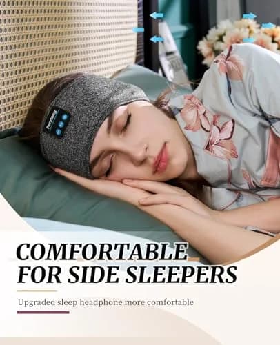 Perytong Sleep Headphones Wireless Headband with Ultra-Thin Speakers | Bluetooth Sports Headphones for Sleep & Workout thumbnail 3