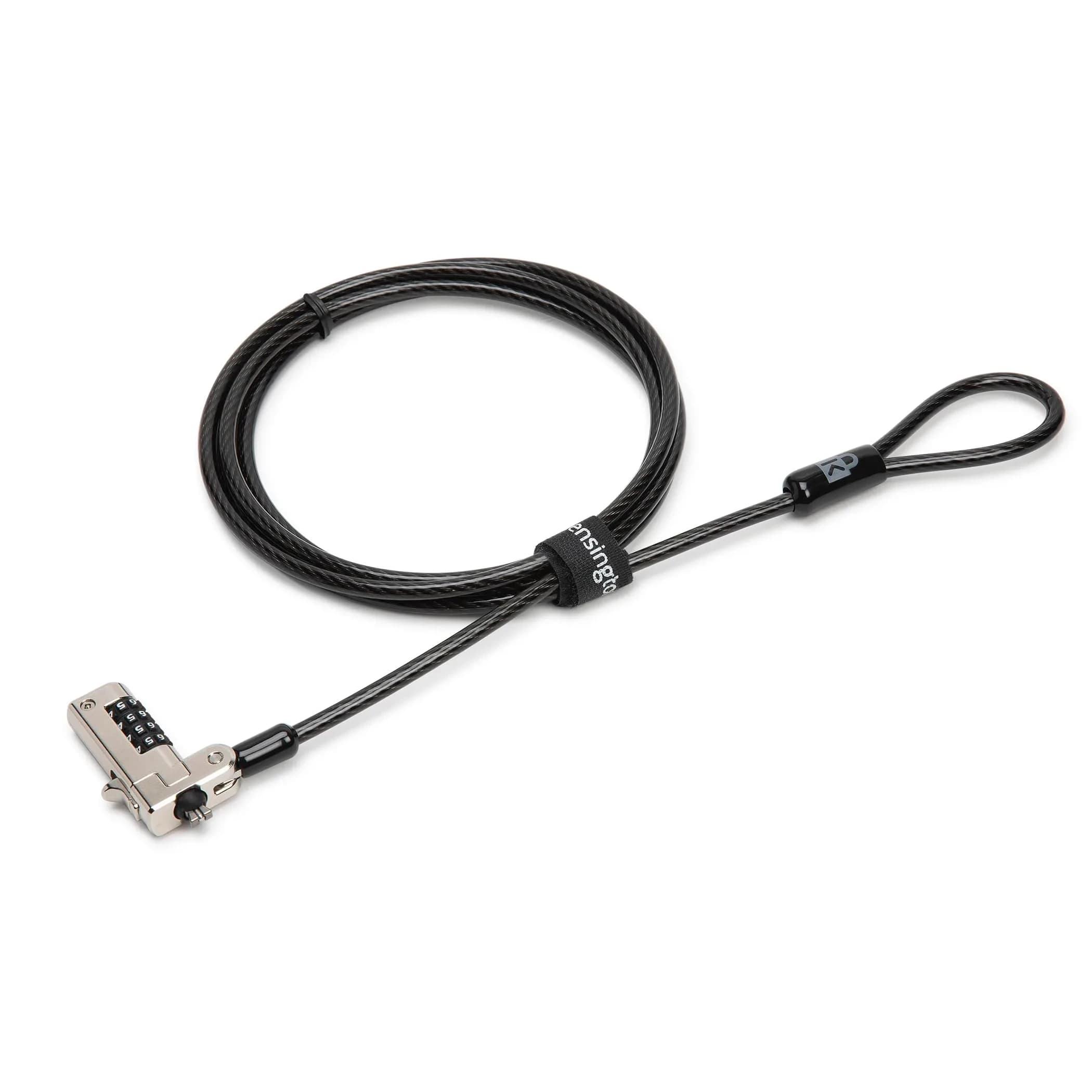 Kensington N17 Combination Laptop Lock | 1.8m (6ft) Carbon Steel Cable, 10,000 Combinations