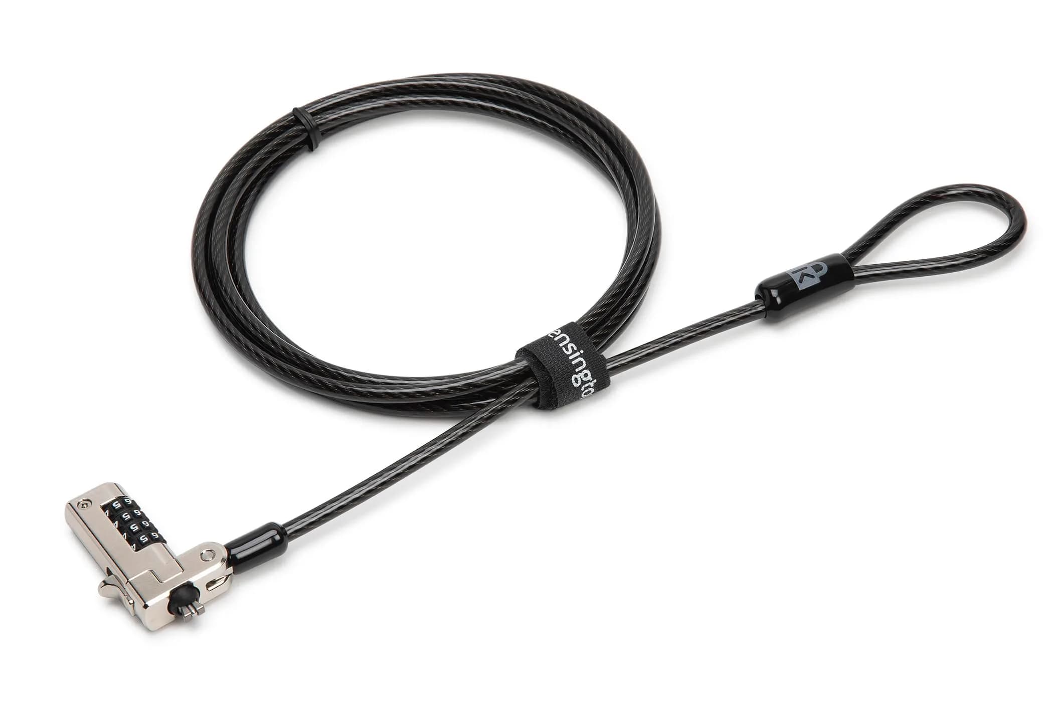 Kensington N17 Combination Laptop Lock | 1.8m (6ft) Carbon Steel Cable, 10,000 Combinations