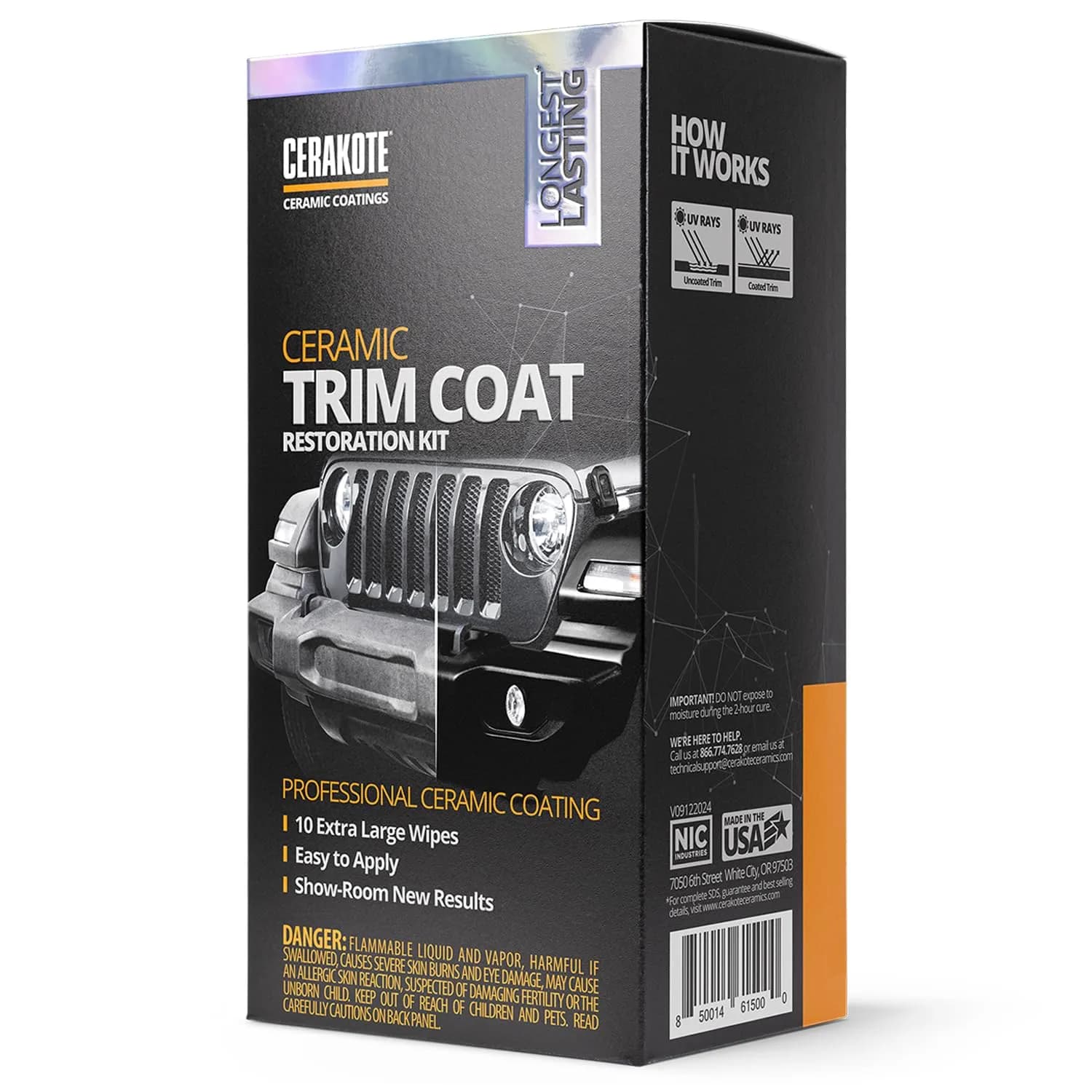 CERAKOTE Ceramic Trim Coat Kit - 10 Wipes | Restores Plastic Trim & Protects from UV Rays - view 8